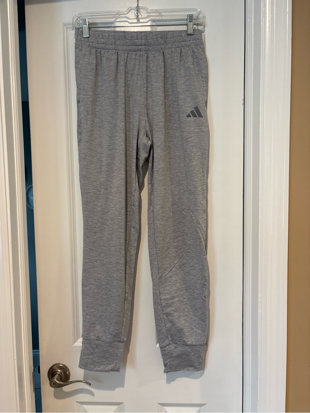 Adidas Boys Elastic Waistband Melange Joggers Size Youth XL